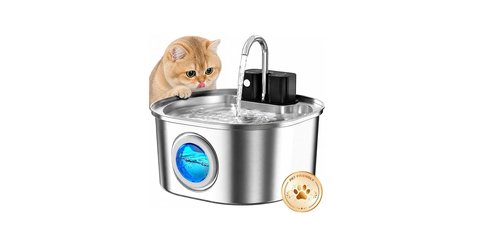 Stainless steel pet fountain